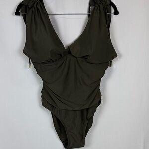 Shore Shapes Olive Swimsuit